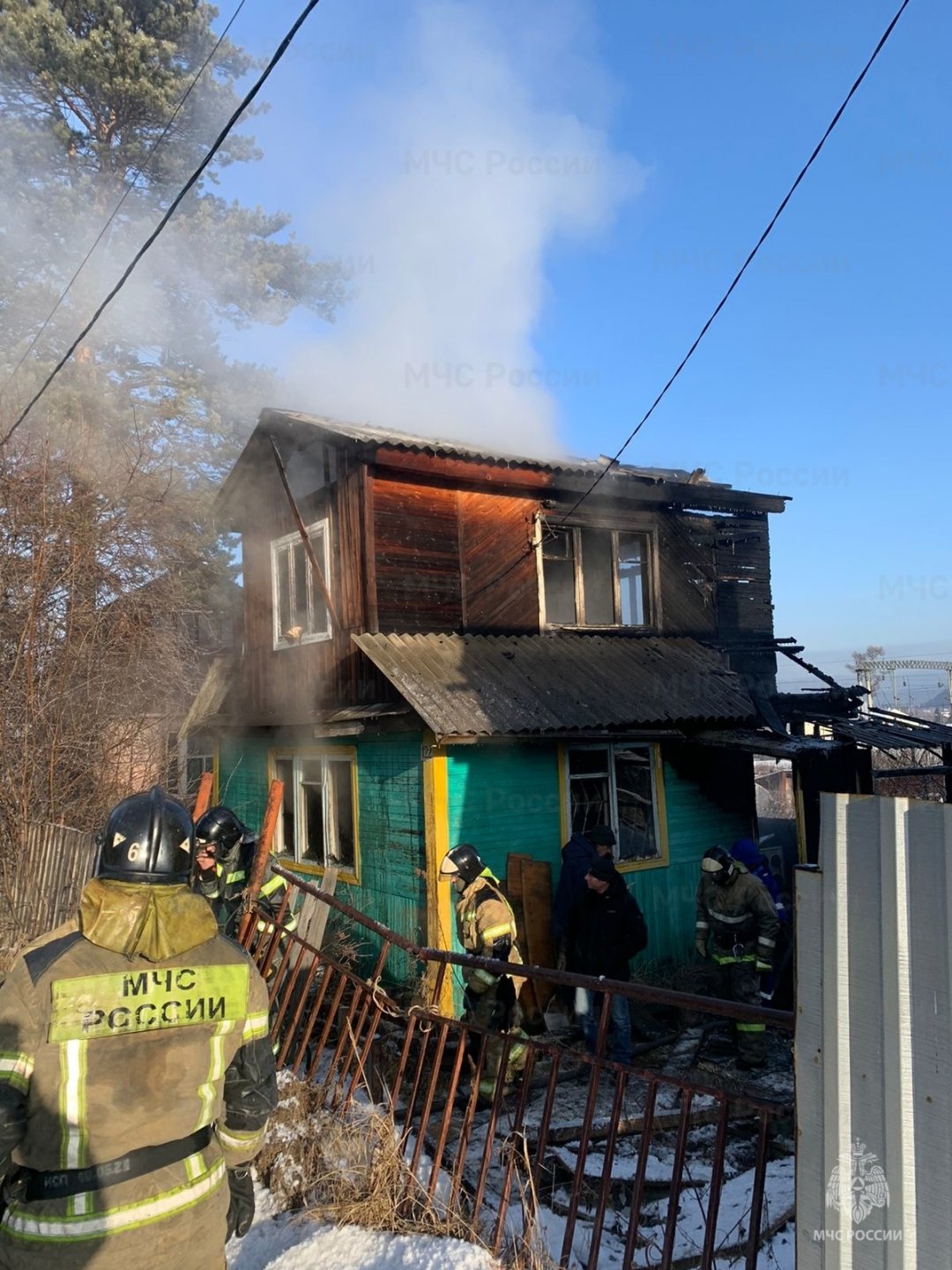 Пожар в Шелеховском районе
