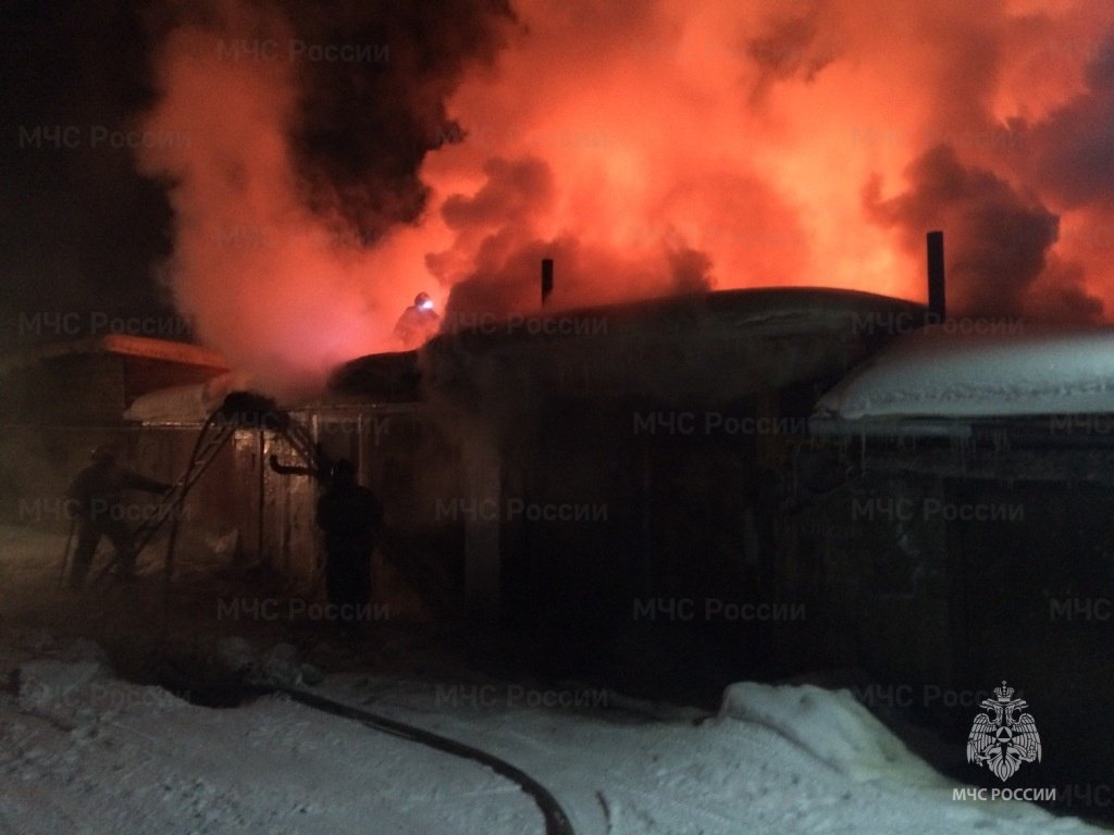 Пожар в Шелеховском р-не