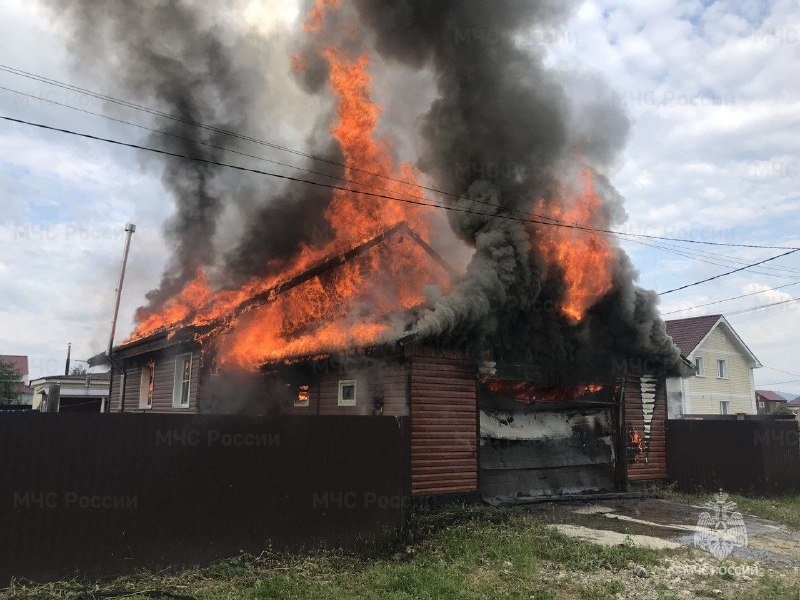 Пожар в Шелеховском районе